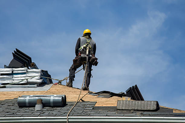 Professional Gutter Installation technician working in Waverly, KS